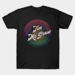 retro vintage circle Tim McGraw T-Shirt